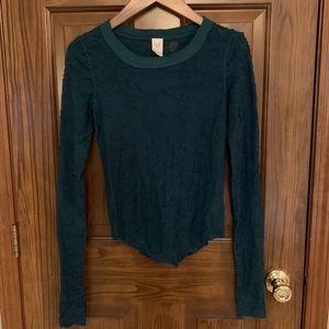 Free people sheer floral top